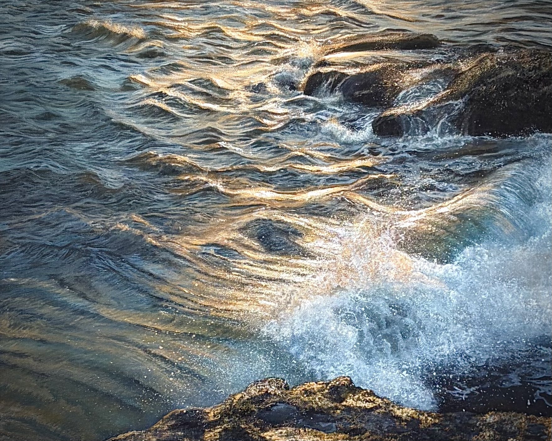 Happy life, acrylic on canvas, 16 by 20 inches, by Andreea Ionela Berindei
